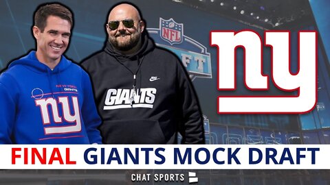 FINAL New York Giants Mock Draft Prior To The 2022 NFL Draft | 7 Round NFL Mock Draft