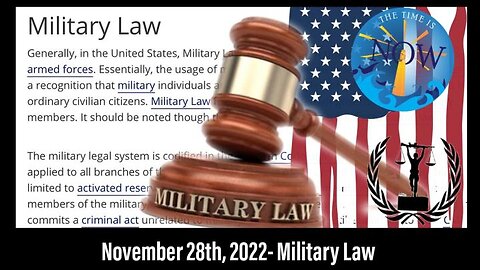 LIVE 11/28/22 - Military Law