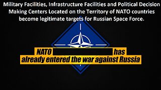 NATO has already entered war against Russia. NATO’s Territory is Legit Target Now