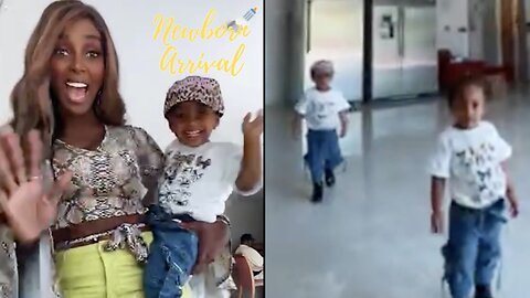 Amara La Negra Twins Are Now Walking & Mommy Teaches Them How To Dance! 💃🏾