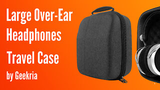 Large Over-Ear Headphones Travel Case, Hard Shell Headset Carrying Case | Geekria