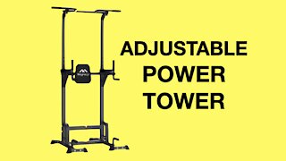 Magnergy Power Tower Review - Dip Station, Pull Up Bar, Push Ups for Home Gym