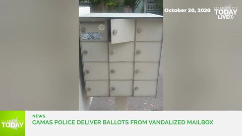Camas police deliver ballots from vandalized mailbox