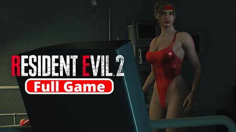 Resident Evil 2 - Claire Fitness(Red) Mod - Full Gameplay | RE2 | 4K 60FPS
