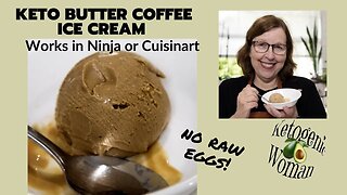 Keto Butter Coffee Ice Cream | Boiled Egg Home Made Ice Cream | Ninja Ice Cream Maker