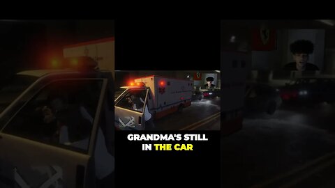 "Unbelievable Car Crash: Grandma's Shocking Twist Takes a Dark Turn! #GTA5Shorts #CarCrash