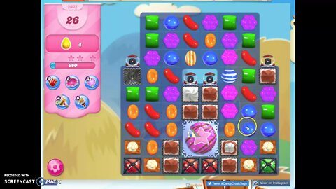 Candy Crush Level 2002 Audio Talkthrough, 3 Stars GLITCH