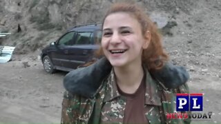 Armenian Girl Goes To The Nagorno-Karabakh Frontline (All English)