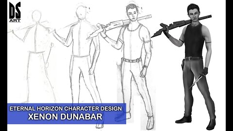 Eternal Horizon Book 4 Character Design - Xenon Dunabar