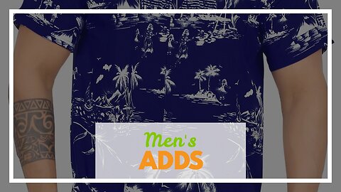 Men's Hawaiian Shirts Short Sleeve Floral Tropical Aloha Shirt Casual Summer Button Down Holida...