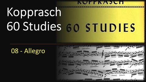 🎺🎺 Kopprasch 60 Studies for Trumpet - 08 Allegro