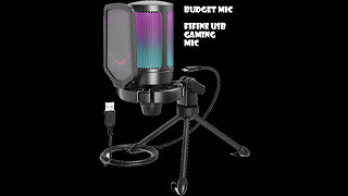 Unboxing of FIFINE Gaming USB Microphone for PC PS5, Condenser Mic with Quick Mute, RGB Indicator