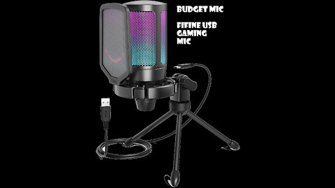 Unboxing of FIFINE Gaming USB Microphone for PC PS5, Condenser Mic with Quick Mute, RGB Indicator
