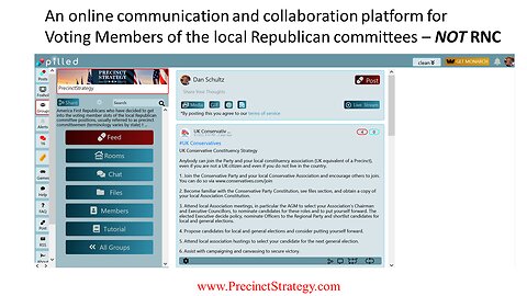 Precinct Strategy Communicating & Collaborating Online. Dan Schultz April 3 2023