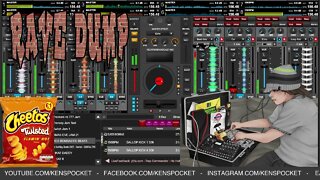 Live REMIX SESSION - Part 2 - Techno HARDWARE VS V-DJ With DUKE