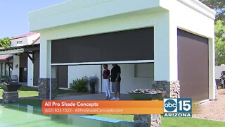 All Pro Shade Concepts has beautiful roll down shades and awnings