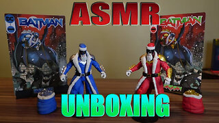 ASMR Unboxing Batman Santa Figures (Gold Label, McFarlane Toys)