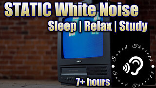 FALL ASLEEP FAST! Static White Noise Cancels Other Sounds!