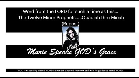 Word from the Lord for such a time as this: The Twelve Minor Prophets..... Obadiah thru Micah
