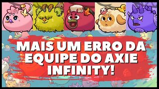 AXIE INFINITY (ORIGIN V3): OUTRO ERRO DA SKY MAVIS EM STACKING DE TERRENO E FUTURO! [2022]