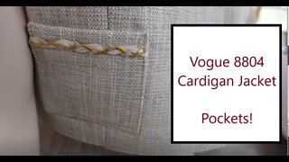 Vogue 8804 - Cardigan Jacket Pockets!