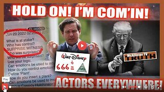 WHAT IS AT STAKE CIA ACTORS! SCHUMANN RESONANCE! DE SANTIS! DISNEY! FANTASYLAND!