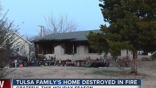 Family left without home for the holidays after house fire