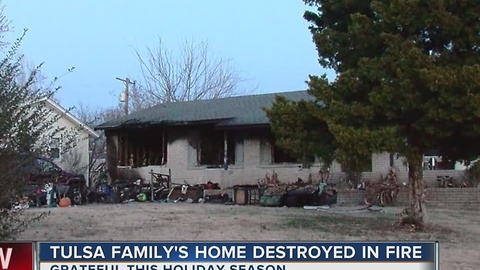 Family left without home for the holidays after house fire