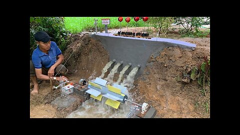 Mini Hydroelectricity With 4 Extremely Powerful Water Outlets,HeandUpdateWild