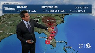 Hurricane Ian forecast, 11 a.m. on Sept. 28, 2022