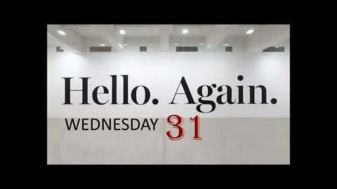 Hello Again Wednesday 31