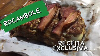 ROCAMBOLE DE CARNE FEITO COM SOBRAS