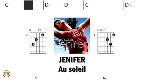 JENIFER Au soleil - (Chords & Lyrics like a Karaoke) HD