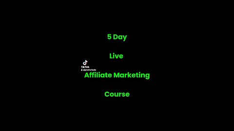 5 Day Live Course LIMITED SPOTS!
