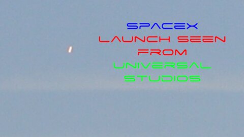 SpaceX StarLink Satellite Launch Seen from Universal Studios | Orlando, FL (March 2022)