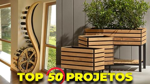 Top 50 Projetos de Móveis Incríveis para sua Casa! Woodworking