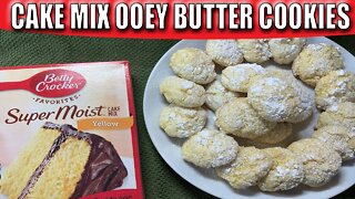 CAKE MIX OOEY BUTTER COOKIES | How to Make Cake Mix Cookies