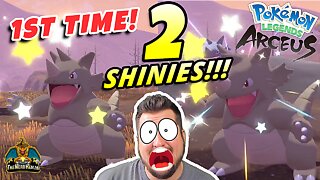 1st Time 2 Shinies at Once! Pokemon Legends Arceus | The Nerd Realm