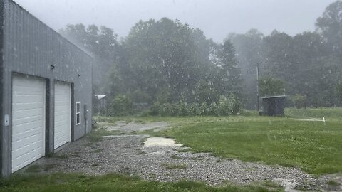 Peaceful Storm on the Farm ⛈️ Chamberlin Family Farms #rain #garden #farmlife #homesteading