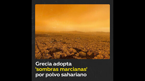 Cielo de Atenas se tiñe de ‘sombras marcianas’ por polvo sahariano
