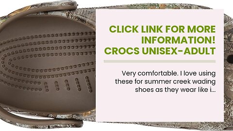 Click link for more information! Crocs unisex-adult Classic Realtree Clog