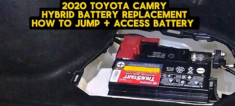 2020 TOYOTA CAMRY HYBRID LE BATTERY REPLACEMENT + HOW TO JUMP AND ACCES BATTERY