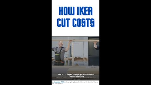 How IKEA cut costs