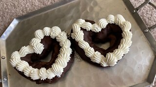 Triple Chocolate Heart Shaped Eclairs (Profiteroles)