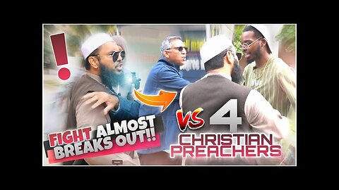 4 angry christians vs one muslim | Siehkh Uthman Ibn Farooq