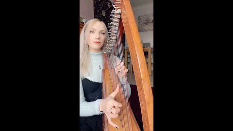 Robyn Hearts - Harp Player - My Heart Will Go On - Cover