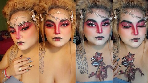 Mulan Disney Bodypainting makeup