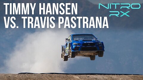 Timmy Hansen vs. Travis Pastrana | Nitro Rallycross Battle Bracket Round 2 Race 1