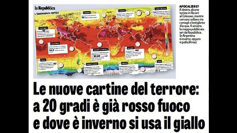 ITALIA, CLIMA: Truffa Terrorismo Meteo, Mario Giuliacci 2023