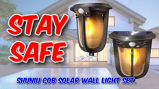 Shuniu COB LED Solar Wall Light Set Review